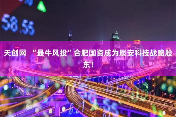 天创网  “最牛风投”合肥国资成为辰安科技战略股东！