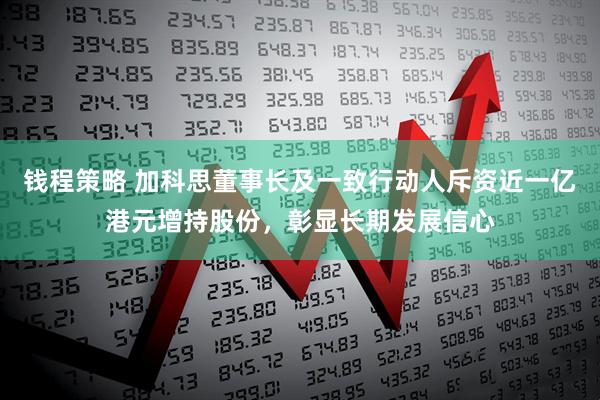 钱程策略 加科思董事长及一致行动人斥资近一亿港元增持股份，彰显长期发展信心
